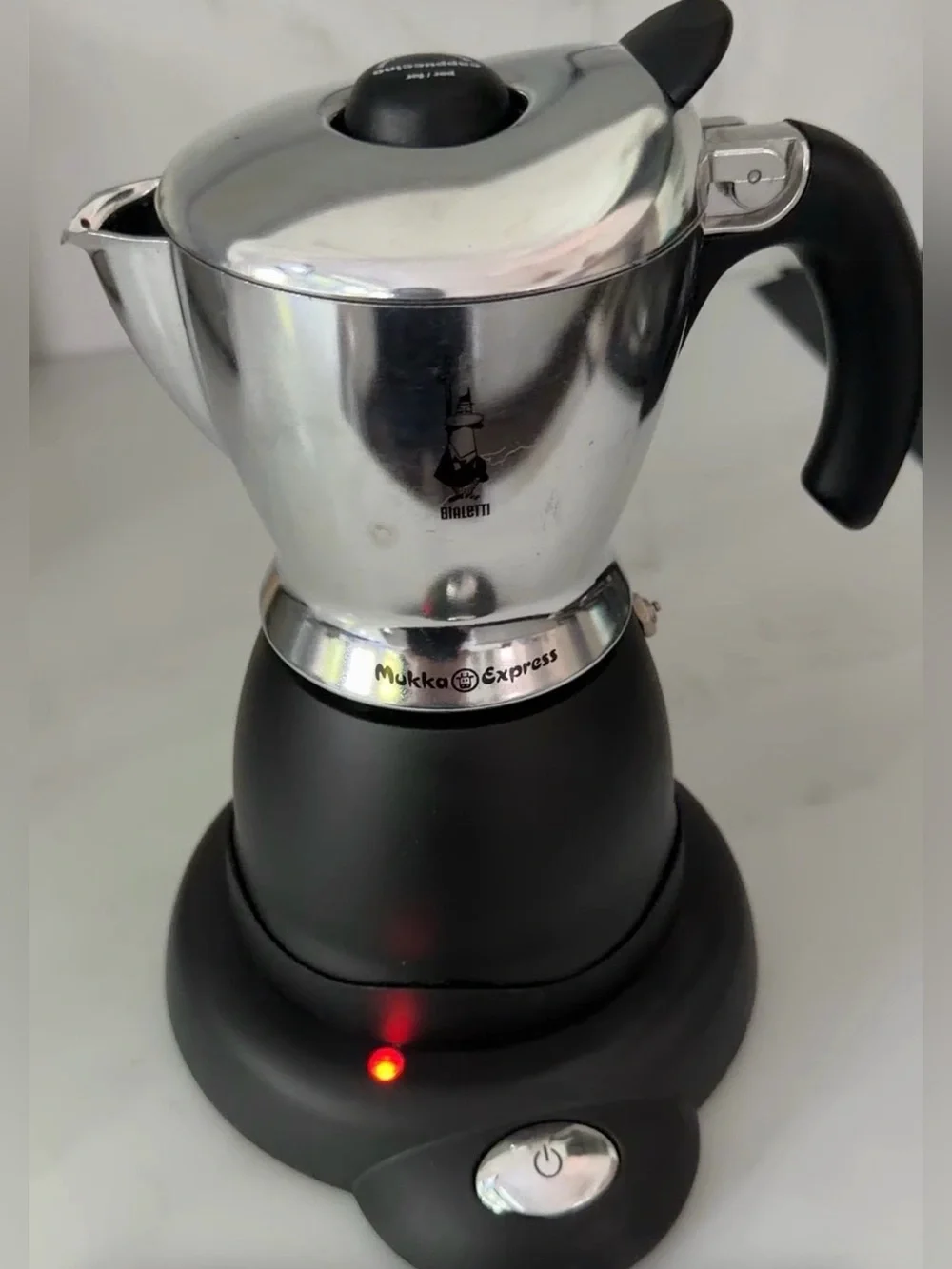 Bialetti Mukka Express Electric Cappuccino Maker Espresso Italy vintage 10.8 oz